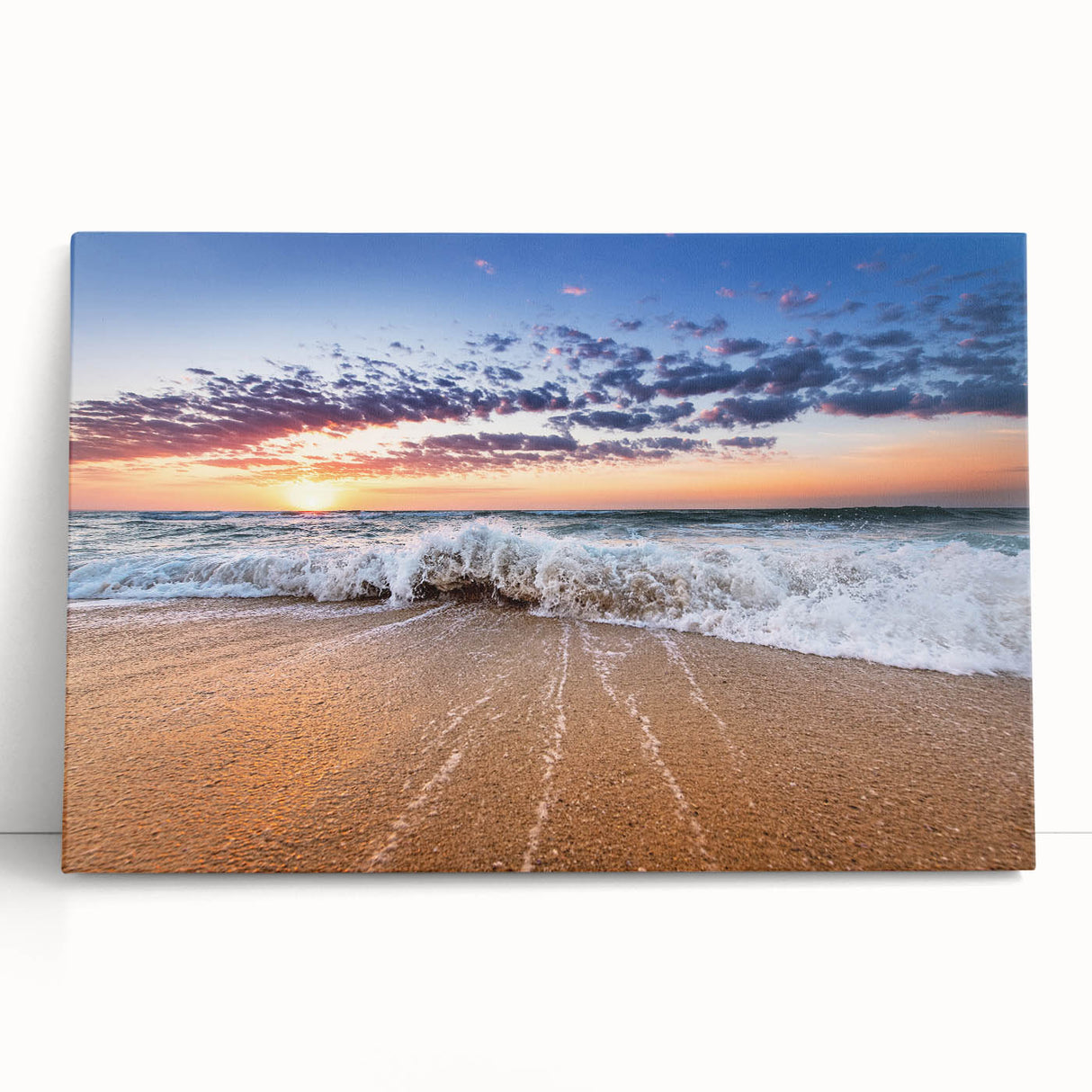 Black and white large art print of Caribbean Saint Lucia scenery on stretched canvas, ideal for kitchen wall art.