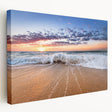 Stretched canvas depicting a serene Caribbean Saint Lucia landscape, ideal for kitchen wall art.
