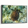 Black and white framed canvas of a vintage Caribbean landscape, ideal for bedroom wall decor.