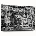 Acrylic print of a large abstract depiction of Belize in vibrant blues and greens, suitable for bedroom or dining room decor.