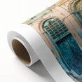 Art Deco poster of a Central American scenery on rolled canvas, ideal for nursery wall art.