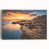Black and white stretched canvas of a European scenery, ideal for kitchen wall art or bedroom ambiance.