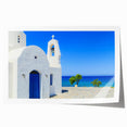 Rolled print of a European Cyprus landscape in soft pastel shades, ideal for art wall dining room.