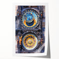 Extra large rolled print of Prague cityscape with vibrant twilight hues, ideal for dining room wall art.