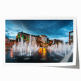 Extra large rolled print of Piccadilly, England with vibrant floral elements, ideal for dining room wall art.