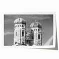 Extra large wall art depicting Munich scenery in muted earth tones on rolled canvas, ideal for dining room decor.