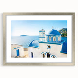 Extra large abstract art print of a Crete, Greece landscape in textured style, with muted earth tones on a framed canvas.