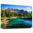 Acrylic print of the Dolomites in Italy featuring muted earth tones, ideal for bedroom or dining room decor.