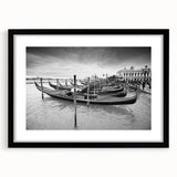 Extra large framed wall art depicting an abstract, colorful Venetian scene in textured style, ideal for living room decor.
