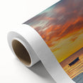 Art Deco style poster of a European scenery in Latvia on rolled canvas, ideal for nursery wall art.