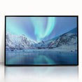 Large abstract wall art depicting a Norwegian landscape in muted earth tones on a framed acrylic.