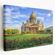 Large canvas print of Saint Petersburg scenery in muted colors, suitable for kitchen wall art.