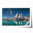 Extra large rolled print of Sochi landscape with vibrant green and blue tones, ideal for art wall dining room.
