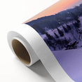 Art Deco style poster of a European scenery in Slovakia on rolled canvas.