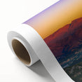 Art Deco poster of Andalucia scenery on rolled canvas, featuring soft pastel hues, ideal for nursery wall art.