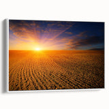 Vintage poster art of a colorful European scenery on extra large framed canvas, ideal for living room decor.