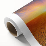 Art deco poster of a serene Ukrainian landscape in soft pastel shades on rolled canvas, suitable for nursery wall art.