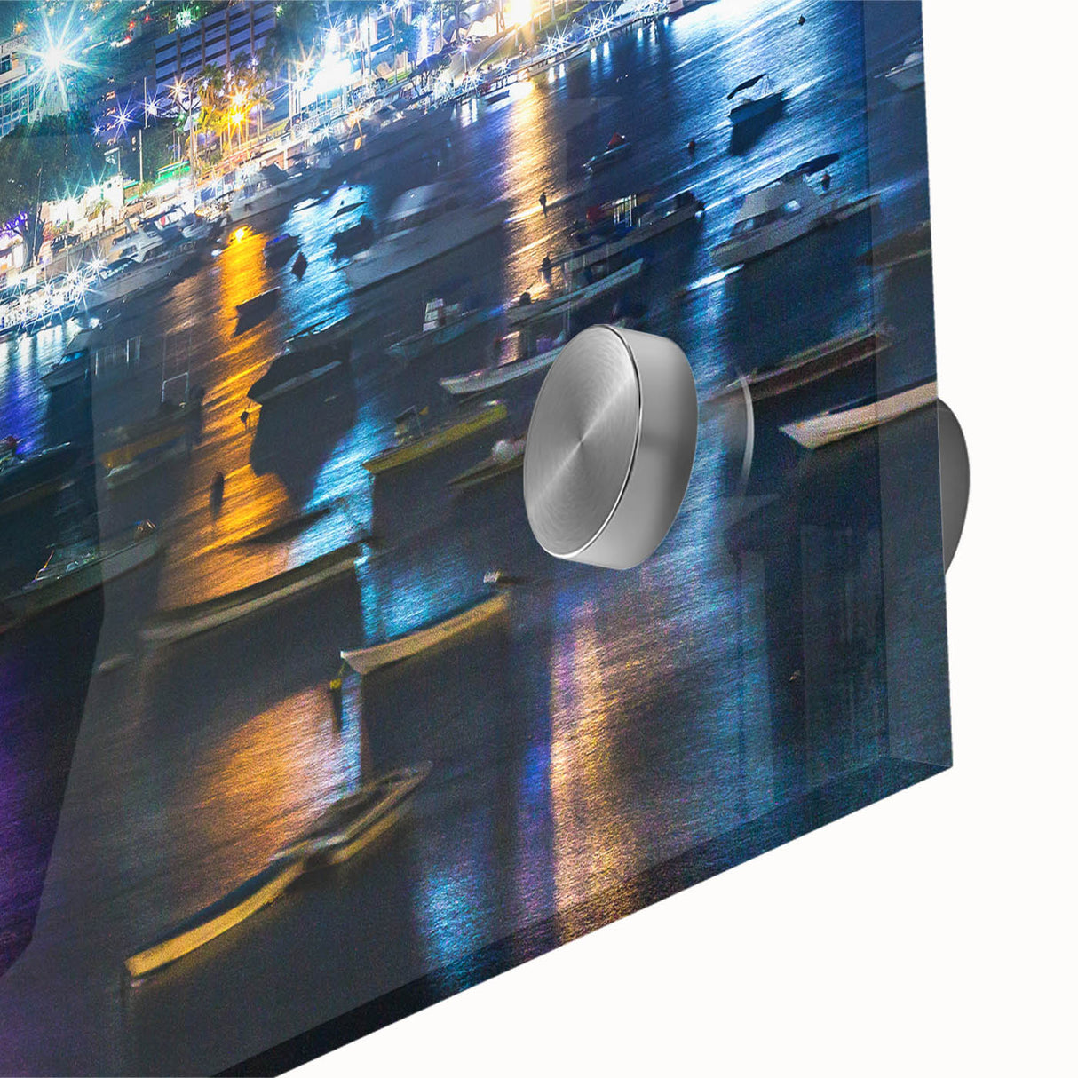 Large abstract wall art depicting a vibrant Acapulco scenery on acrylic glass, ideal for dining room ambiance.