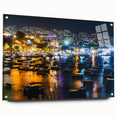 Acrylic print of Acapulco scenery with vivid blue and green hues, ideal for dining room or bedroom decor.