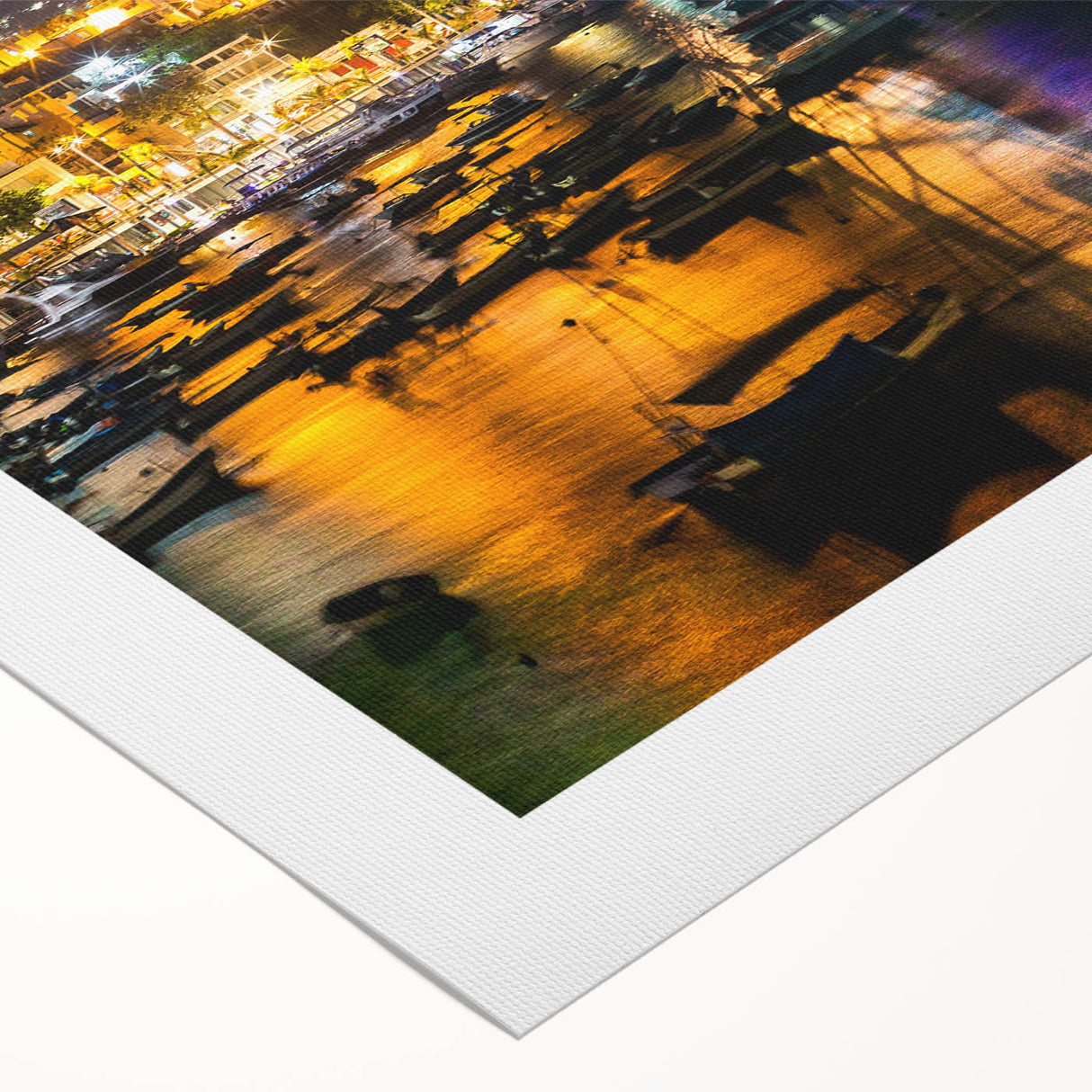 Art Deco poster of Acapulco scenery on rolled canvas, featuring vibrant colors, ideal for dining room wall art.