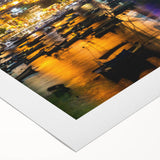 Art Deco poster of Acapulco scenery on rolled canvas, featuring vibrant colors, ideal for dining room wall art.