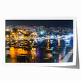 Extra large rolled print of Acapulco scenery with vibrant floral elements, ideal for art wall dining room.