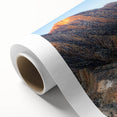 Art Deco style poster of a Middle Eastern landscape in muted earth tones on rolled canvas, ideal for nursery wall decor.