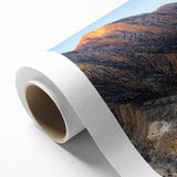 Art Deco style poster of a Middle Eastern landscape in muted earth tones on rolled canvas, ideal for nursery wall decor.