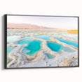 Black and white landscape art painting of Jordan on framed canvas, ideal for bedroom wall decor.