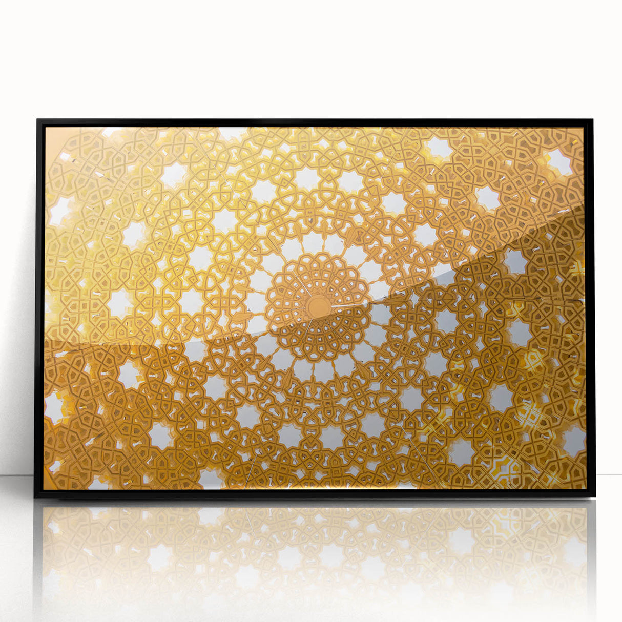 Large abstract wall art of an Omani landscape in muted earth tones on a framed acrylic, suitable for modern art wall decor.