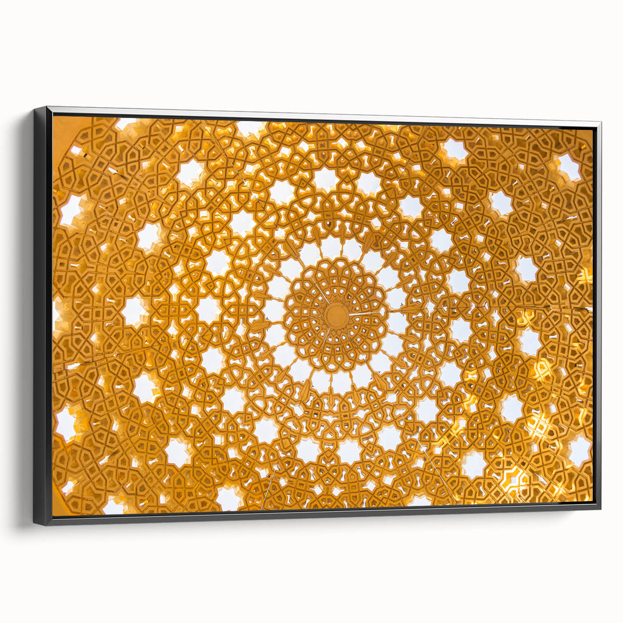 Black and white landscape art of Oman on a framed canvas, ideal for bedroom wall decor.