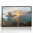 Large abstract wall art depicting New Zealand's West Coast in muted gray tones on a framed acrylic print.