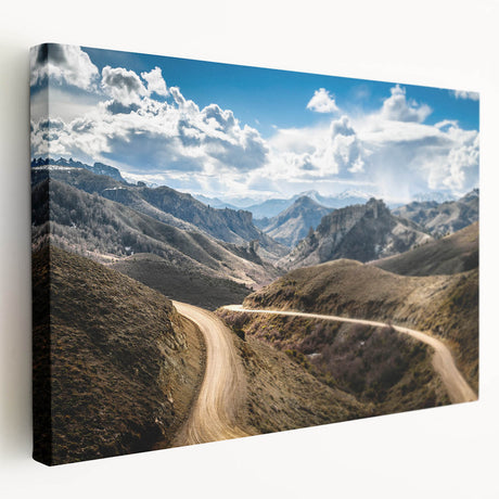 Large art depicting a scenic view of an Argentine landscape on stretched canvas, suitable for kitchen wall art.