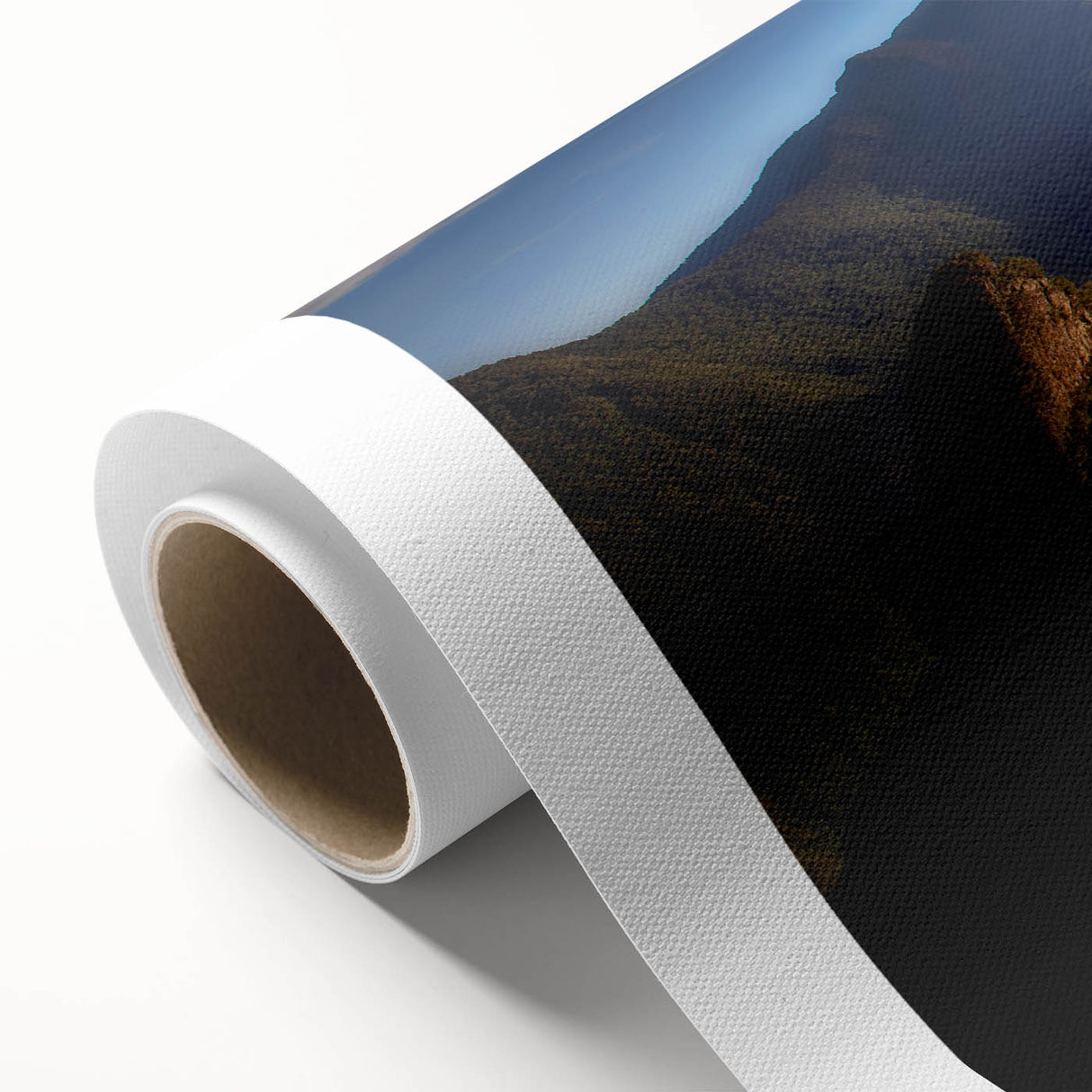 Art Deco poster featuring a scenic Peruvian landscape on rolled canvas, suitable for nursery or dining room decor.