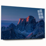 Acrylic print of a large abstract depiction of Venezuela's landscape in earth tones, ideal for bedroom or dining room art.