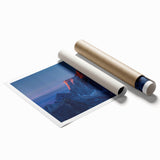 Extra large rolled print of a vibrant floral scene in pastel shades, ideal for classy bathroom wall art.
