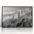 Large abstract wall art depicting Denali, Alaska in muted earth tones on a framed acrylic, ideal for modern art wall decor.