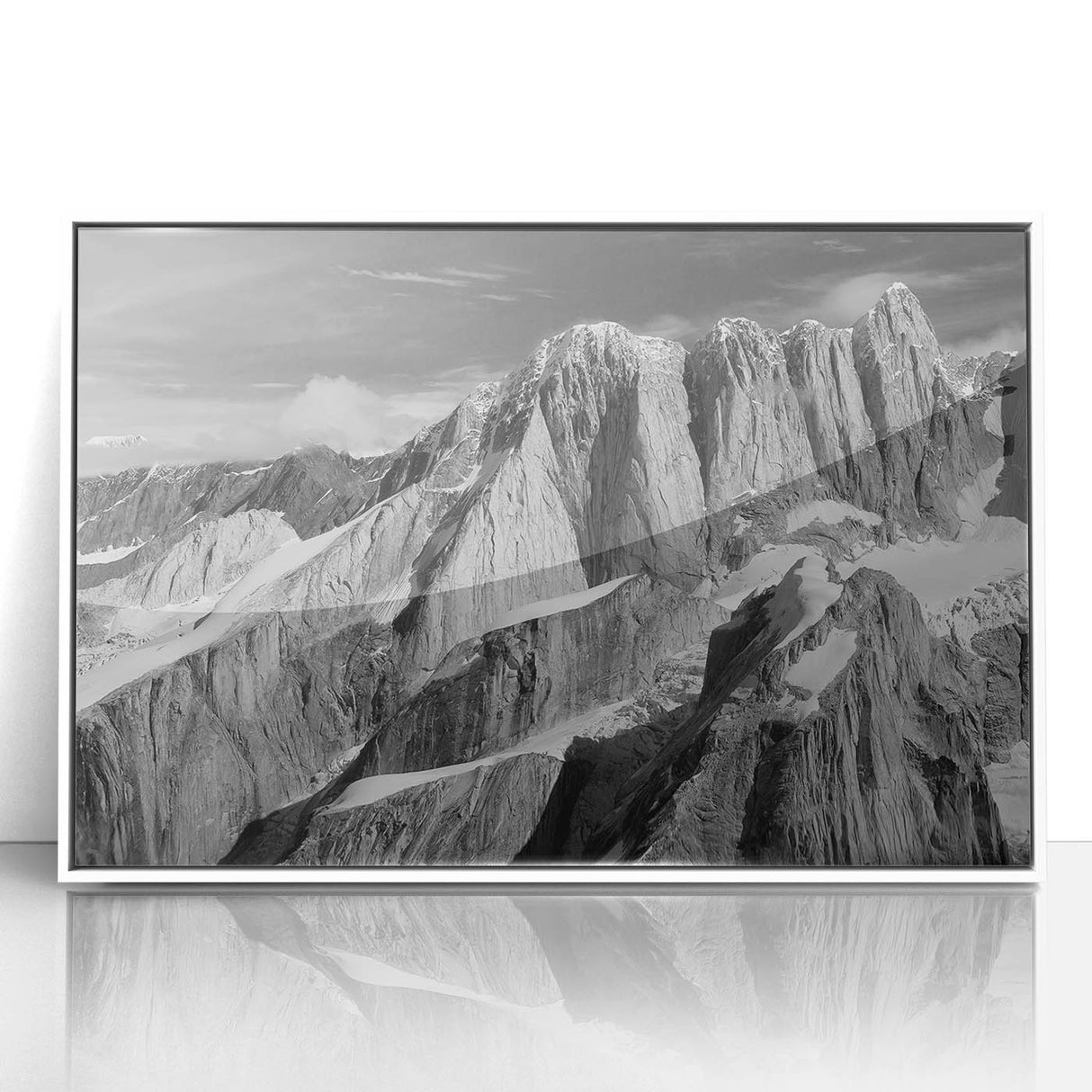 Modern art wall decor featuring a serene Denali National Park landscape on a framed acrylic, ideal for nursery wall decor.
