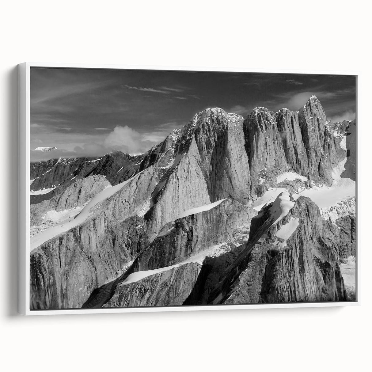 Vintage poster art of Denali, Alaska on a framed canvas, featuring a colorful landscape in extra large size.
