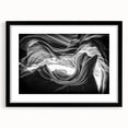 Abstract art print of Arizona Antelope Canyon in vibrant orange and red hues on a large textured canvas.