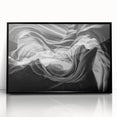 Large abstract wall art depicting Antelope Canyon in Arizona, with warm earth tones on a framed acrylic.