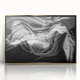 Framed acrylic print of Antelope Canyon in Arizona, featuring earthy red and orange tones, ideal for modern art wall decor.