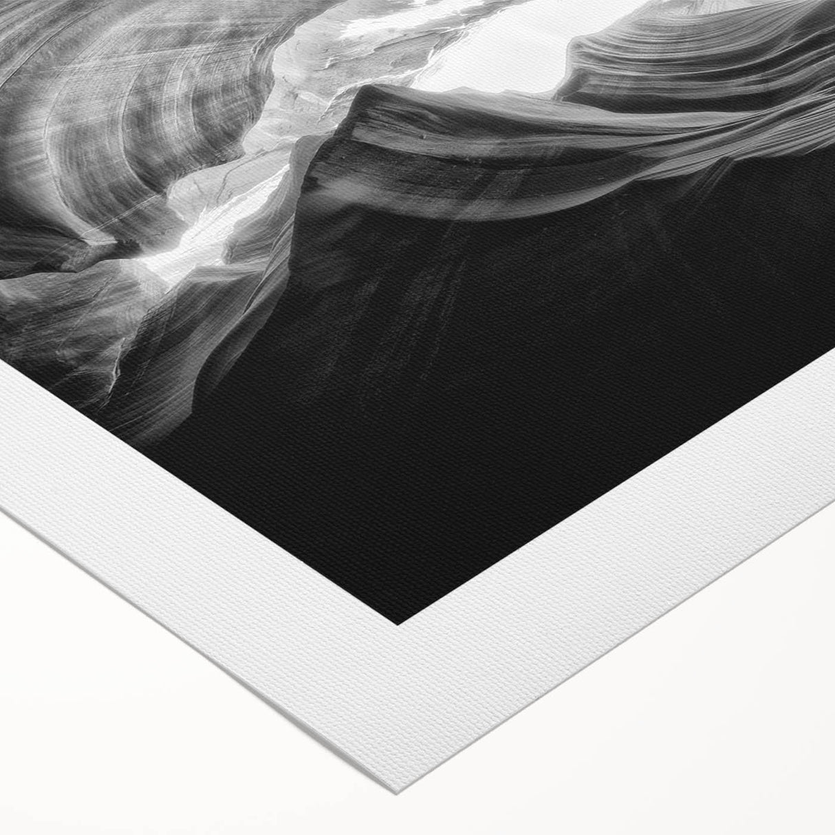 Art Deco poster of Antelope Canyon in vibrant orange and red tones on rolled canvas, suitable for dining room decor.