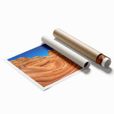 Extra large rolled print of Coyote Buttes in Arizona, featuring earthy red and orange tones.