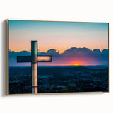 Framed canvas depicting a vintage-style Arkansas landscape in muted earth tones, ideal for bedroom wall art.