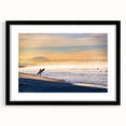Extra large abstract art print featuring vibrant, colorful textures, displayed in a black frame, ideal for living room decor.