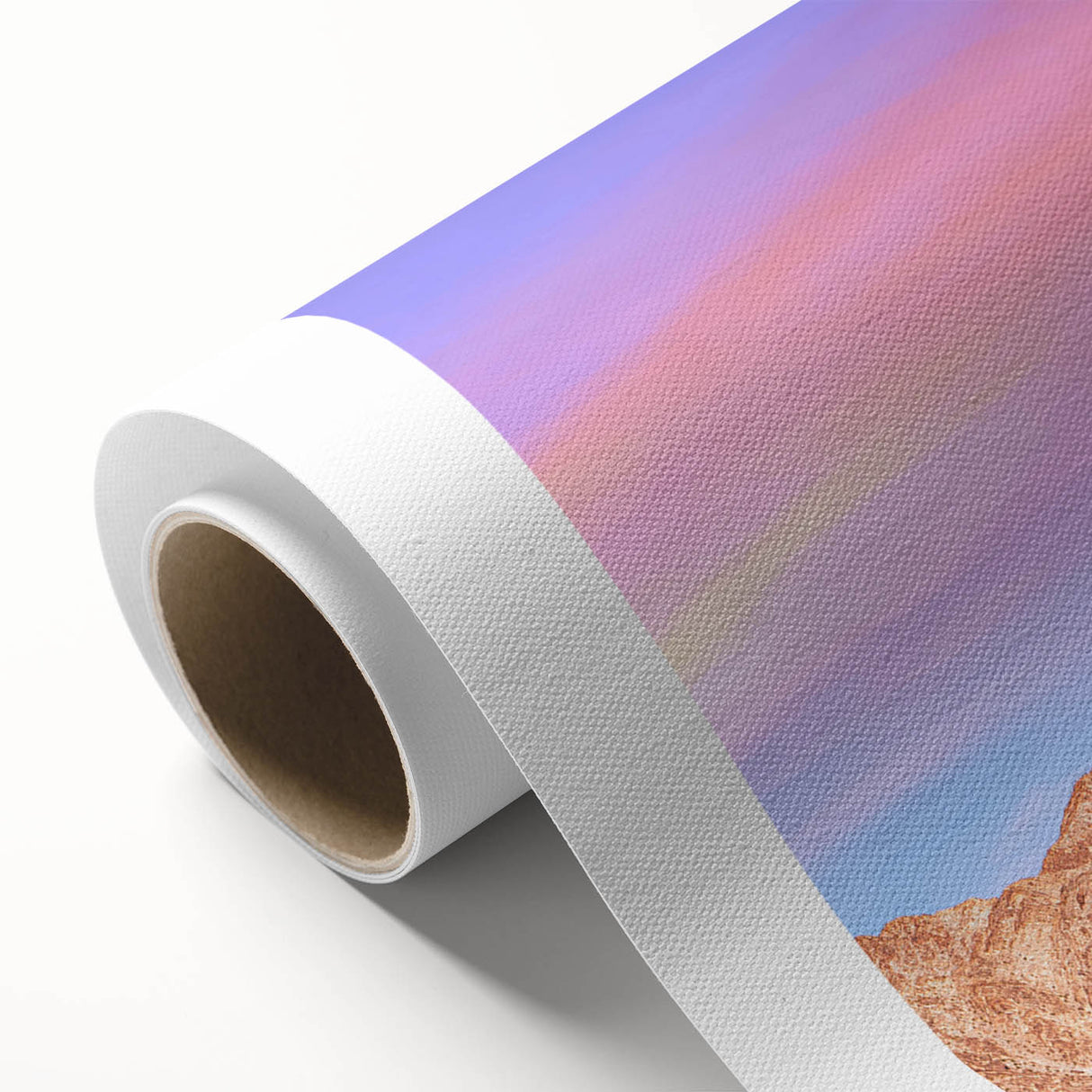 Art Deco poster of Palm Springs with pastel hues on rolled canvas, ideal for nursery wall art.