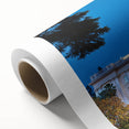 Art deco poster of Sacramento skyline in pastel colors on rolled canvas, suitable for nursery wall art.