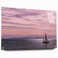 Acrylic print of a Santa Barbara landscape in muted earth tones, ideal for dining room decor.