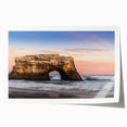 Extra large rolled print of Santa Cruz scenery in muted earth tones, ideal for art wall dining room or bathroom.